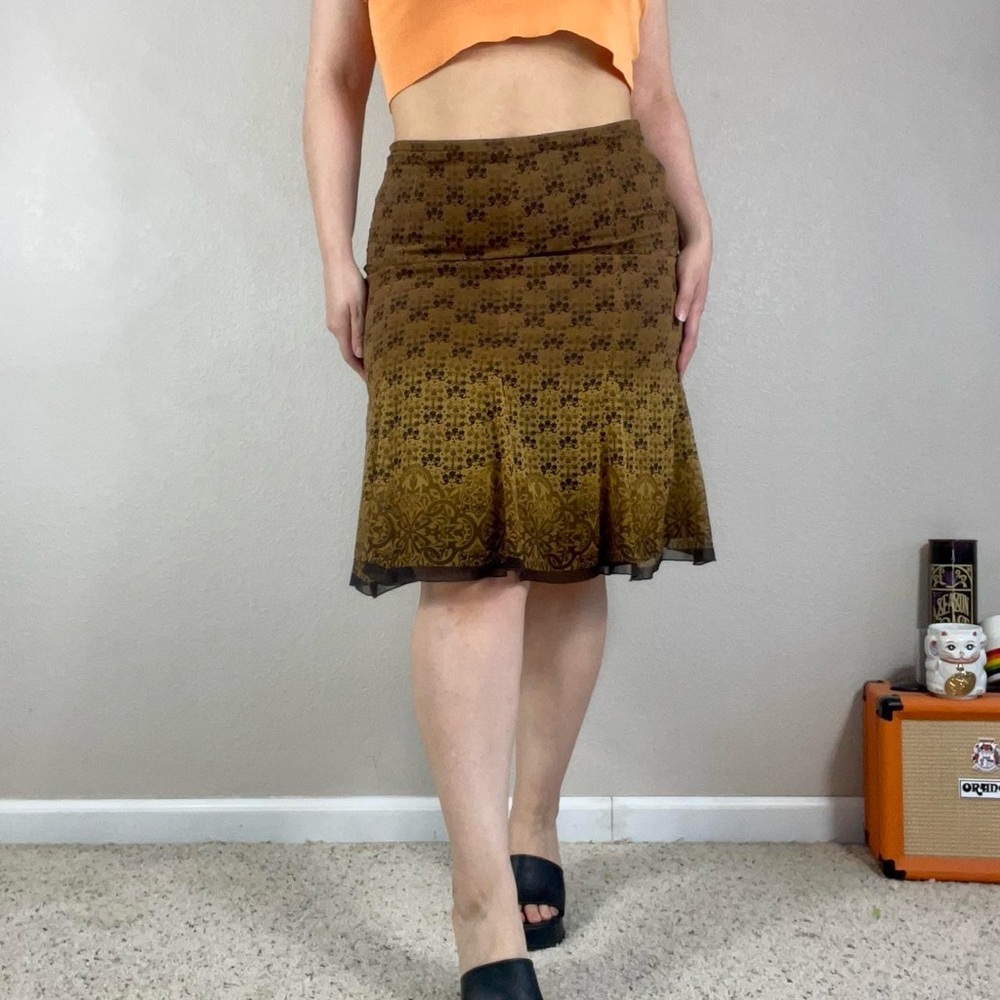 Elegant Brown Skirt